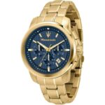 Maserati EXT Chrono Blue Dial Gold 44mm