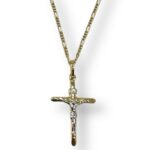 Collana 3+1 con croce tronchetto