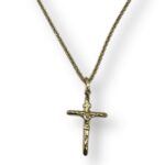 Collana Fune con croce tronchetto