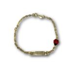 Bracciale Baby targhetta con coccinella