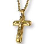 Collana fune americana con croce