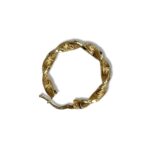 Orecchini a Cerchio , Modello Torchon in oro 18kt - immagine 2